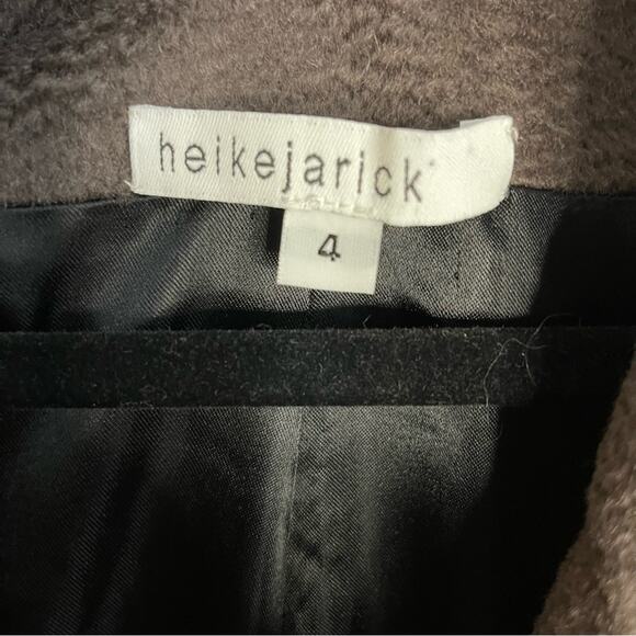 Heike Jarick Brown Wool Trench Coat - Picture 3 of 8